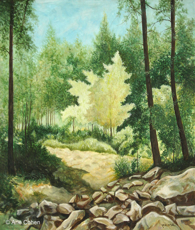 Trees - Oil by Arie Cohen LR